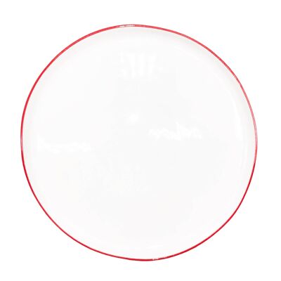 Abbesses Plate - Large - Red