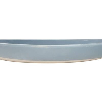 Shell Bisque Salad Serving Bowl - Blue