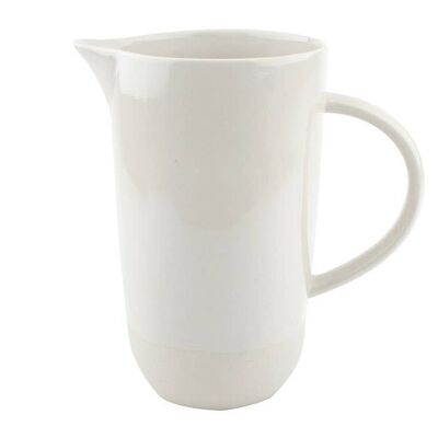 Shell Bisque Jug - White