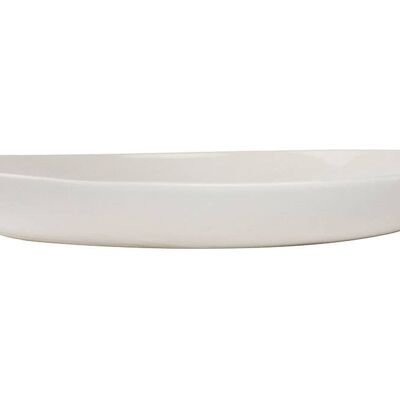 Shell Bisque Salad Serving Bowl - White