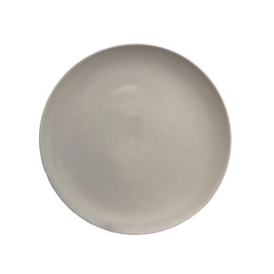Shell Bisque Dinner Plate - Grey