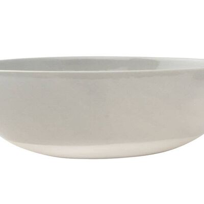 Shell Bisque Round Serving Bowl - Grey