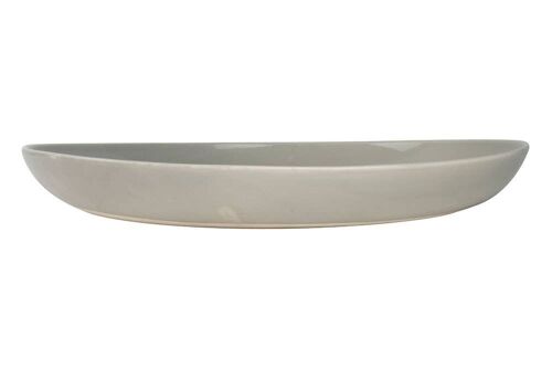 Shell Bisque Salad Serving Bowl - Grey