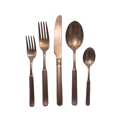 Lucca Cutlery Set 5pcs - Copper