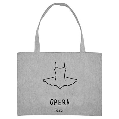 Shopping Bag XL Paris - gris - Opéra