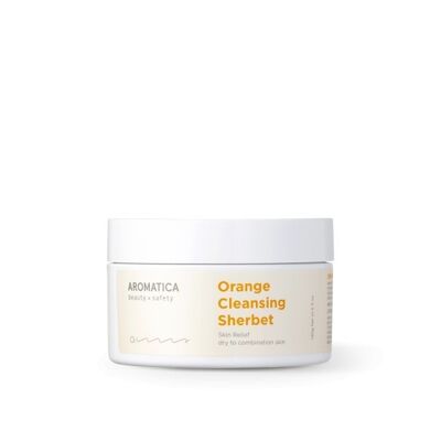 Orange cleansing sherbet