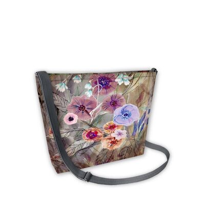 Primavera Crossbody Bag In Canvas Samba Line Bertoni