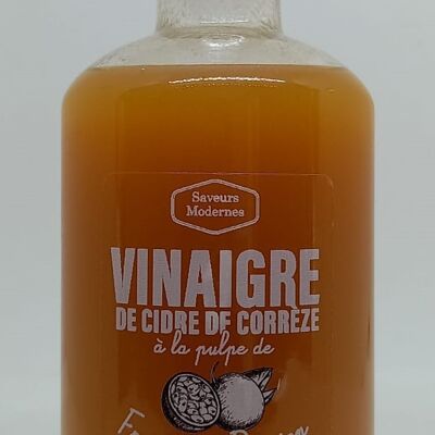 Vinaigre de cidre de Corrèze à la pulpe de fruits de la passion