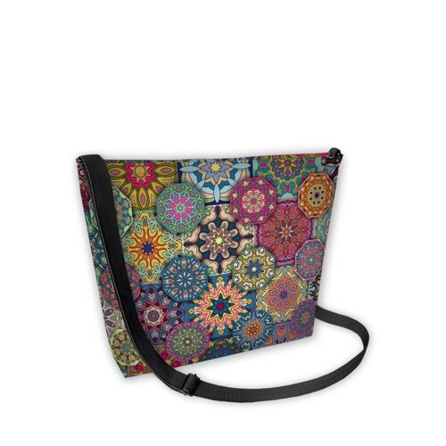 Valencia Crossbody Bag In Canvas Samba Line Bertoni