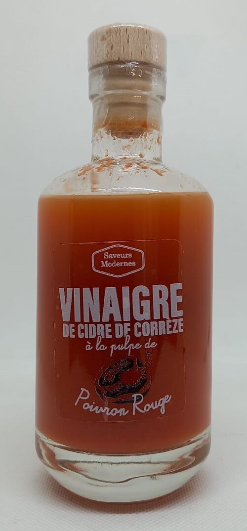Vinaigre de cidre de Corrèze à la pulpe de poivron rouge