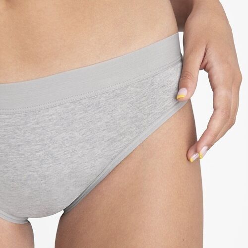 Braguitas menstruales Kiwitas Classic Sporty Gris