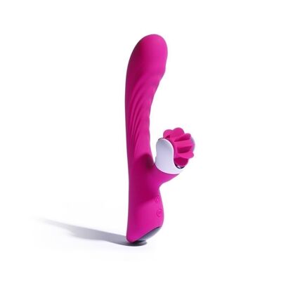 Vibrador conejito lenguas giratorias Lyo Rosa