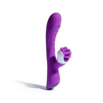 Vibromasseur Bunny à langues rotatives Lyo Lilas 1