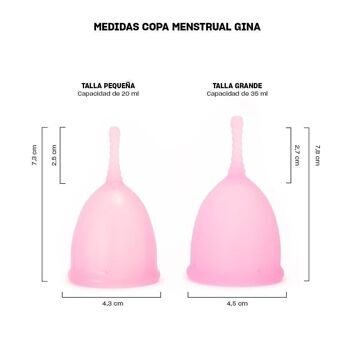 Petite coupe menstruelle durable Gina 3