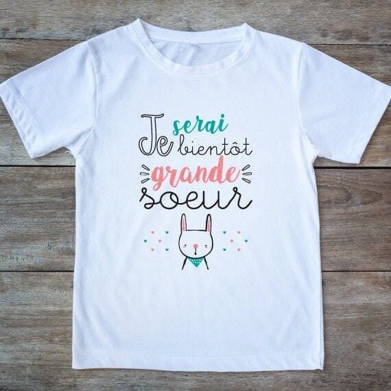 T shirt best sale bientot grande soeur