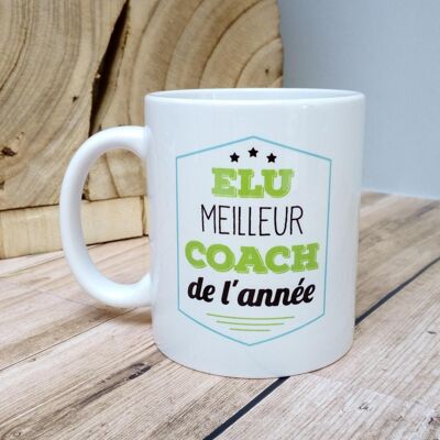 Mug coach - 'meilleur coach' - entraineur - sport - idée cadeau fin d'année scolaire