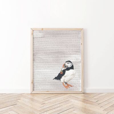 Pedro Puffin A5 Art Print