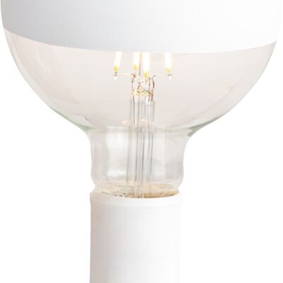Tavolotto and white Maria light bulb