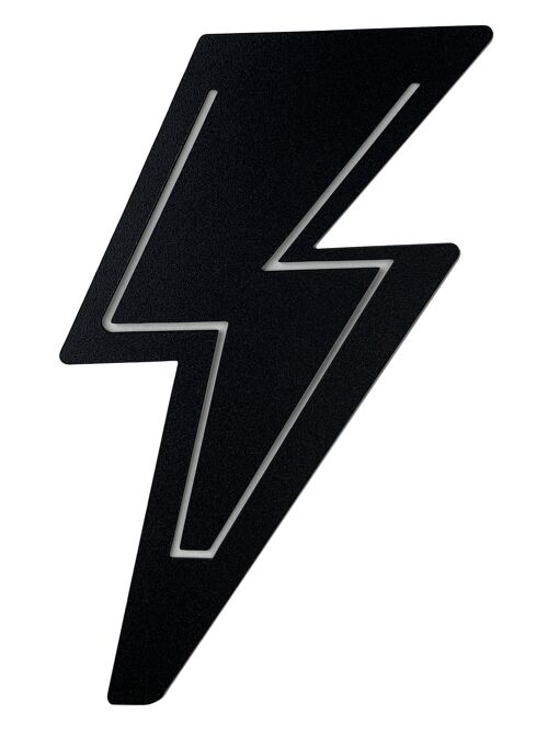 Lightning Bolt Bookmark Black