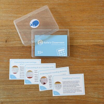 11+ Measures Maths Revision Cards