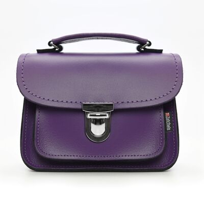 Sac en cuir fait main Luna - Violet