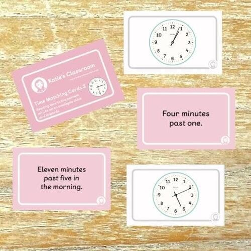 Time Matching Cards 3 - reading time to the nearest minute