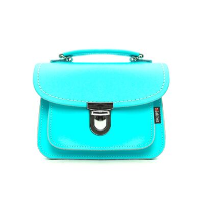 Borsa in pelle fatta a mano Luna - Shell Blue