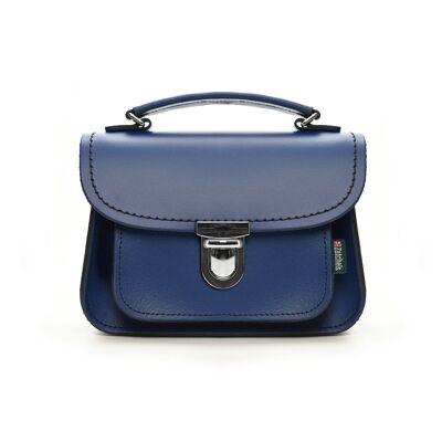 Borsa in pelle fatta a mano Luna - Royal Blue