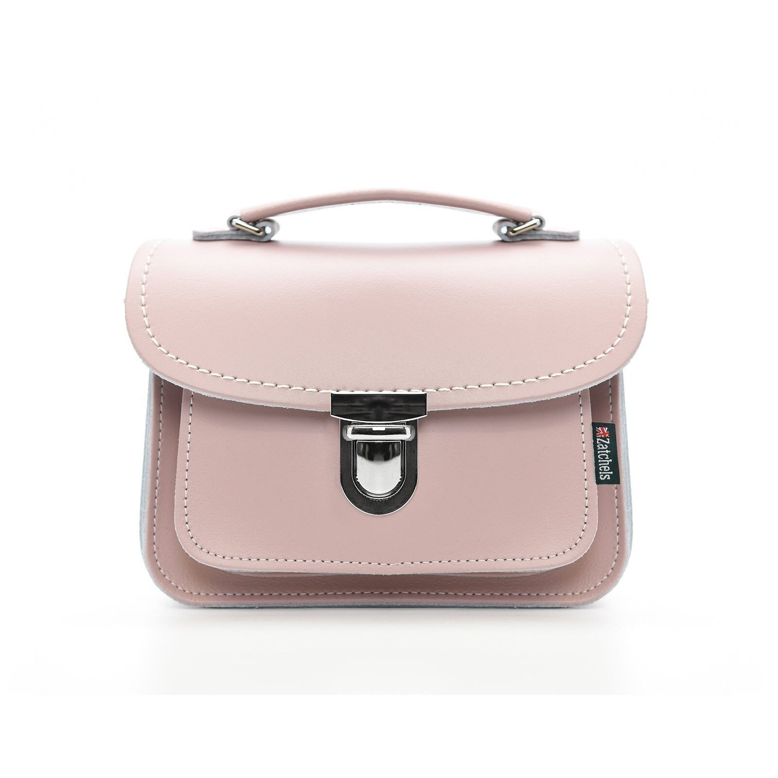 Luna Handmade Leather Bag - Rose Quartz