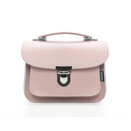 Luna Handmade Leather Bag - Rose Quartz