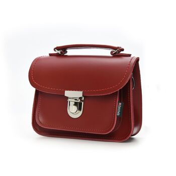 Sac en cuir fait main Luna - Rouge 2