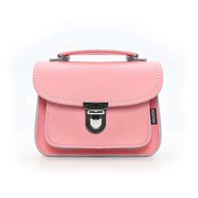 Luna handgemachte Ledertasche - Pink