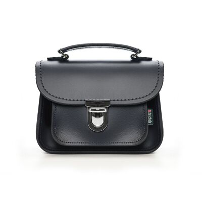 Borsa in pelle fatta a mano Luna - Navy