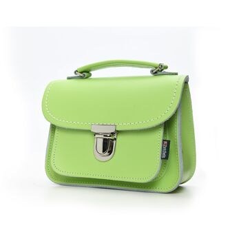 Sac En Cuir Fait Main Luna - Vert Herbe 2