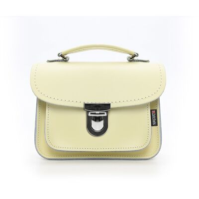 Luna handgemachte Ledertasche - Creme