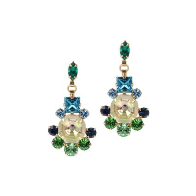 Lalique Earrings Green