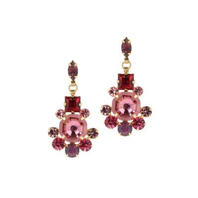 Lalique Earrings Pink