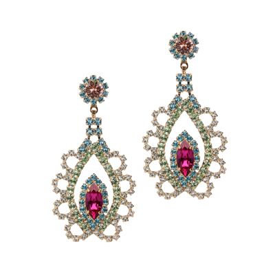 Marie Antoinette Earrings Green