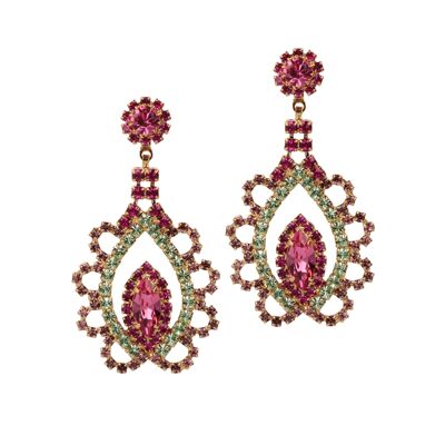 Marie Antoinette Earrings Pink