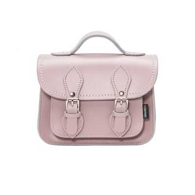 Handgemachte Leder Micro Satchel - Rosenquarz