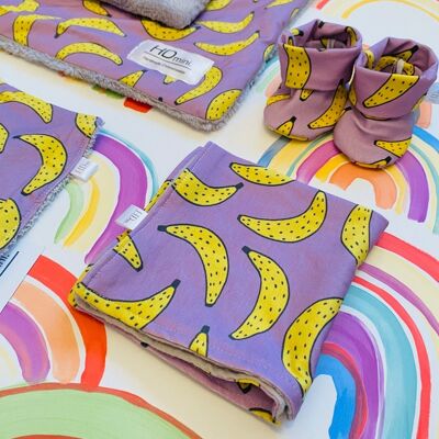 Regalo de paquete de bebé, bebé nuevo, Baby shower, unisex, niño pequeño, niños, recién nacido, hecho a mano - banana 0-3m