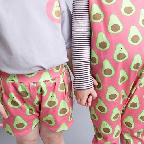 Avocado shorts, shorties, baby clothing, kids clothes, toddler, summer, new mum gift, baby shower, unisex,