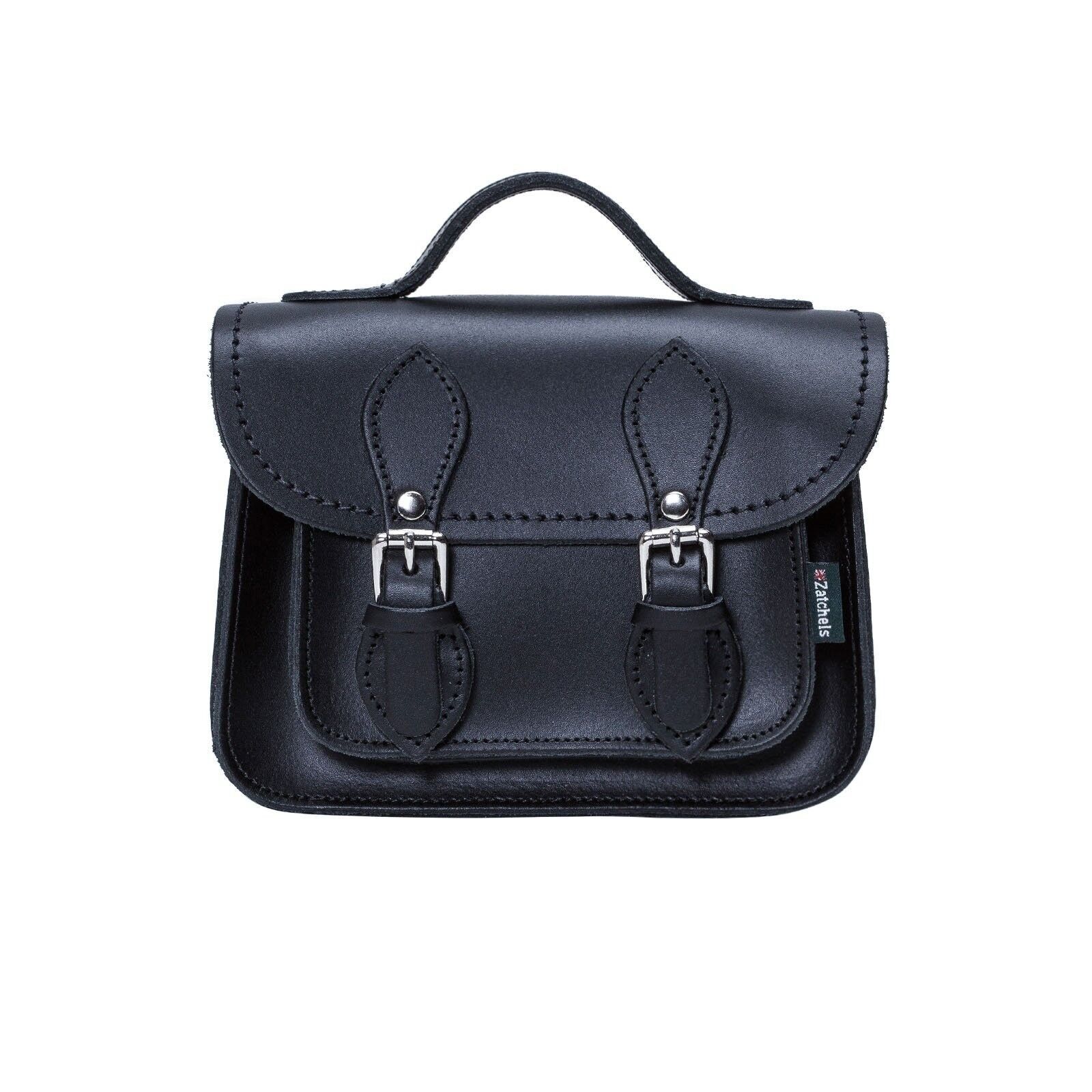 Micro borsa a mano in pelle fatta a mano - Navy