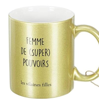 Ideales Geschenk: GOLDENER CUP "WOMAN OF SUPER POWERS"