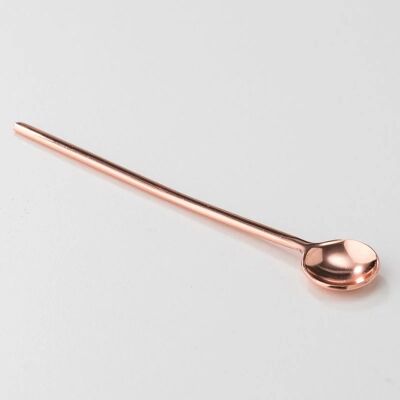 Copper-plated incense spoon