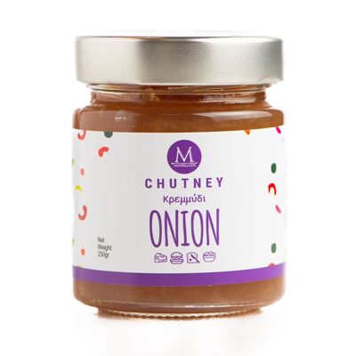 Chutney de cebolla 250gr. Delicioso surtido para platos de hamburguesas y quesos.