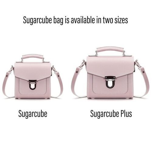 Handmade Leather Sugarcube Handbag - Rose Quartz - Plus