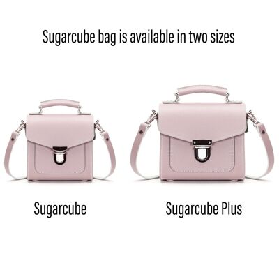 Borsa a mano in pelle fatta a mano Sugarcube - Quarzo rosa - Plus