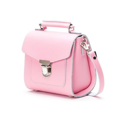 Sac à main Sugarcube en cuir fait main - Rose pastel - Plus