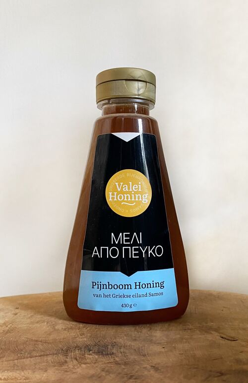 Griekse Pijnboom Honing 430 gr knijpfles
